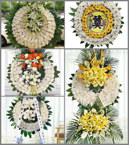 安徽池州市东至县香隅镇白岭村花圈速递